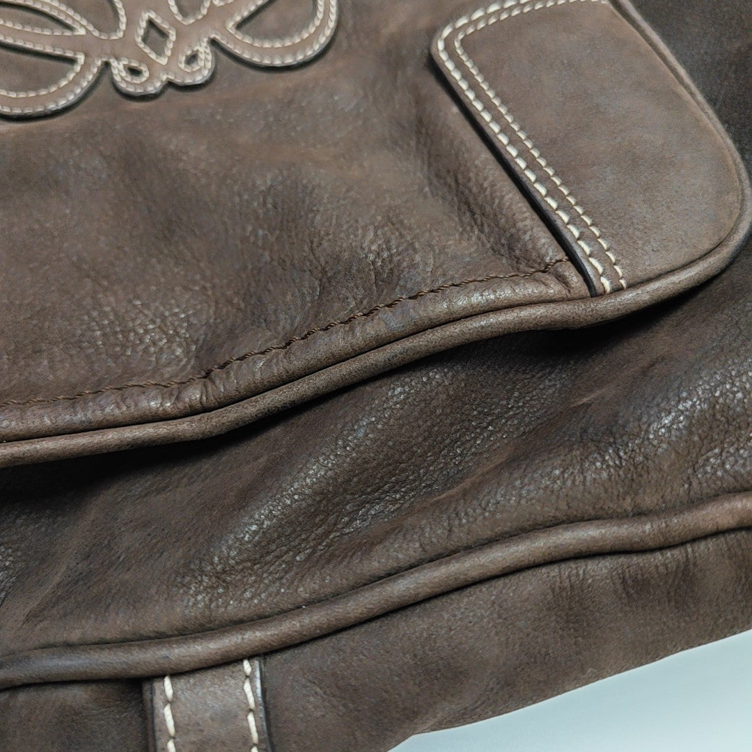 Calfskin Shoulder Bag Brown