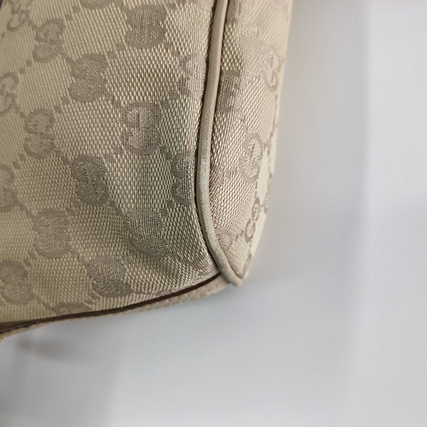 Monogram Canvas Top Handle Bag Beige