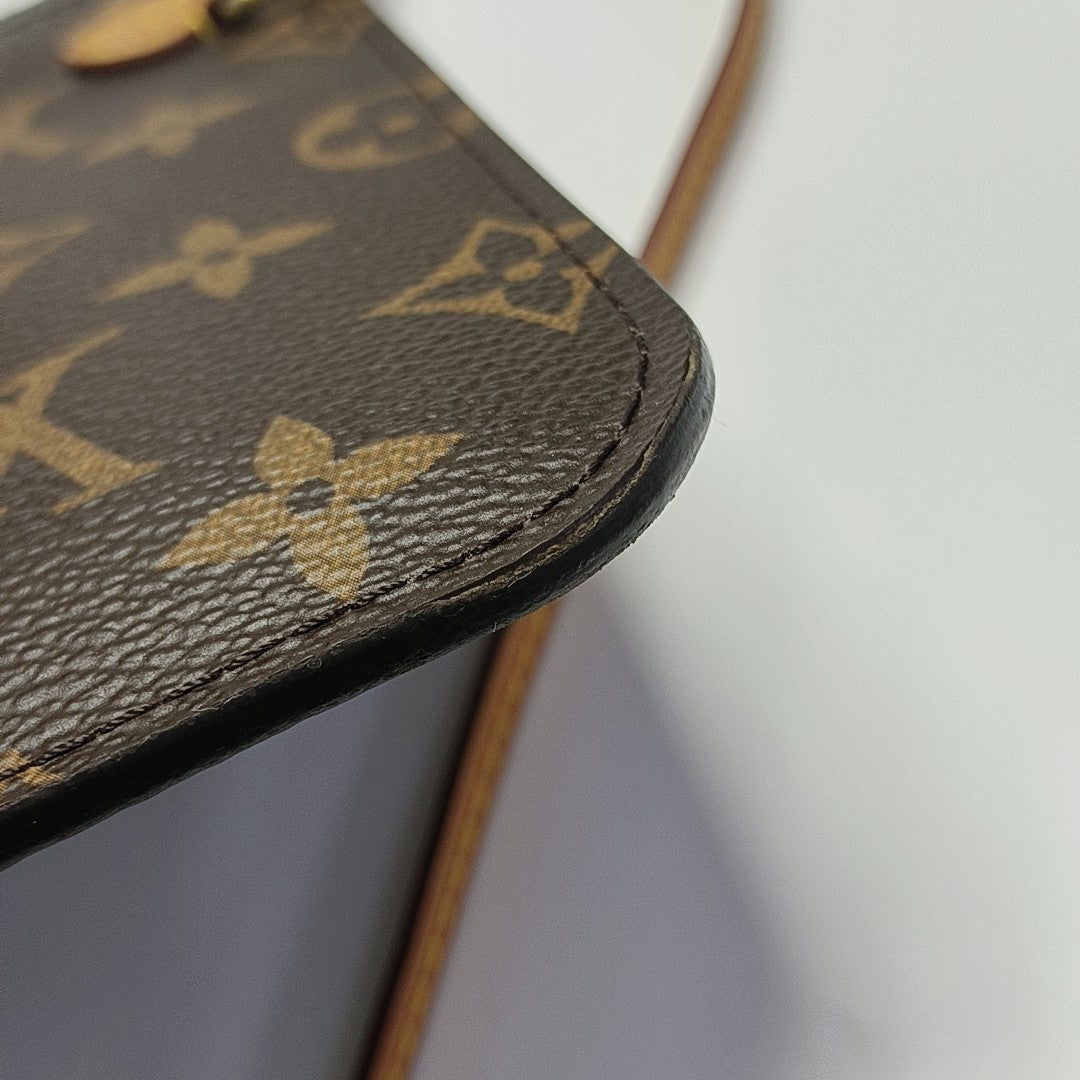 NEVERFULL MM Monogram Coated Canvas Brown
