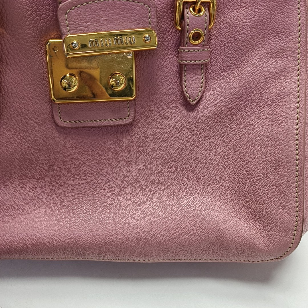 Calfskin Shoulder Bag Pink