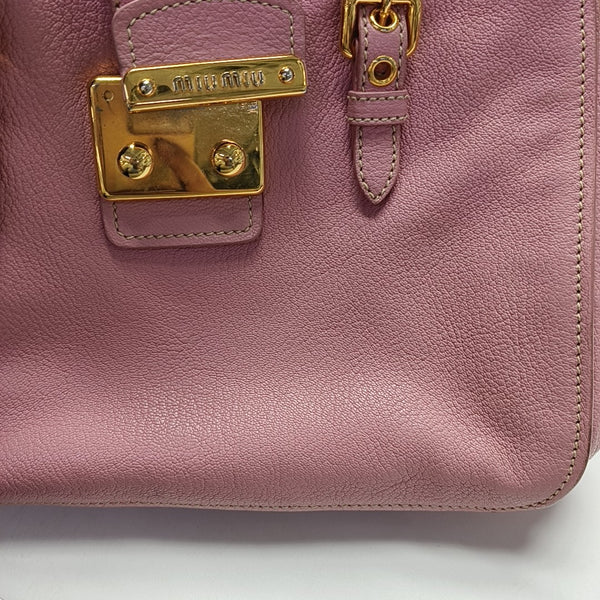 Calfskin Shoulder Bag Pink