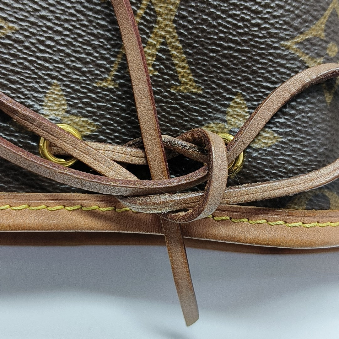 NÉONOÉ Nano Monogram Coated Canvas Brown