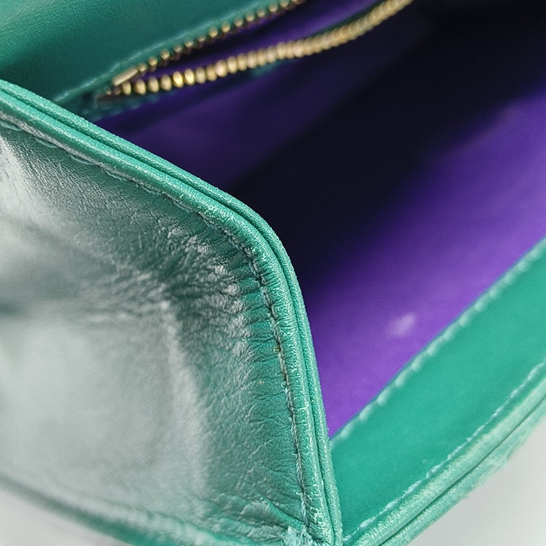 SERPENTI FOREVER Medium Calfskin Green