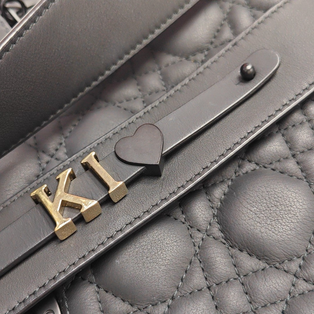 Lady Dior Small Cannage Calfskin Black