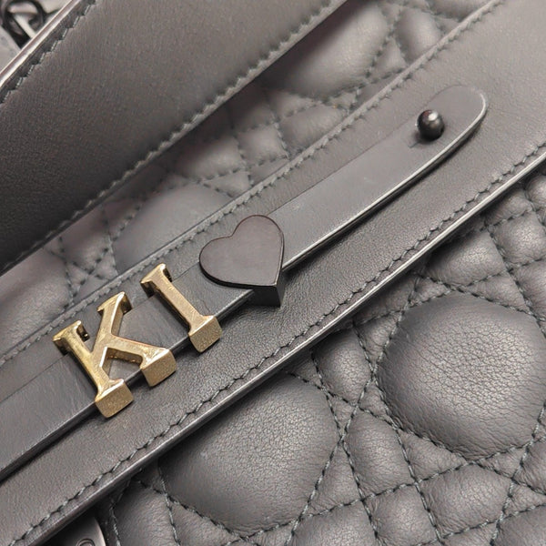 Lady Dior Small Cannage Calfskin Black