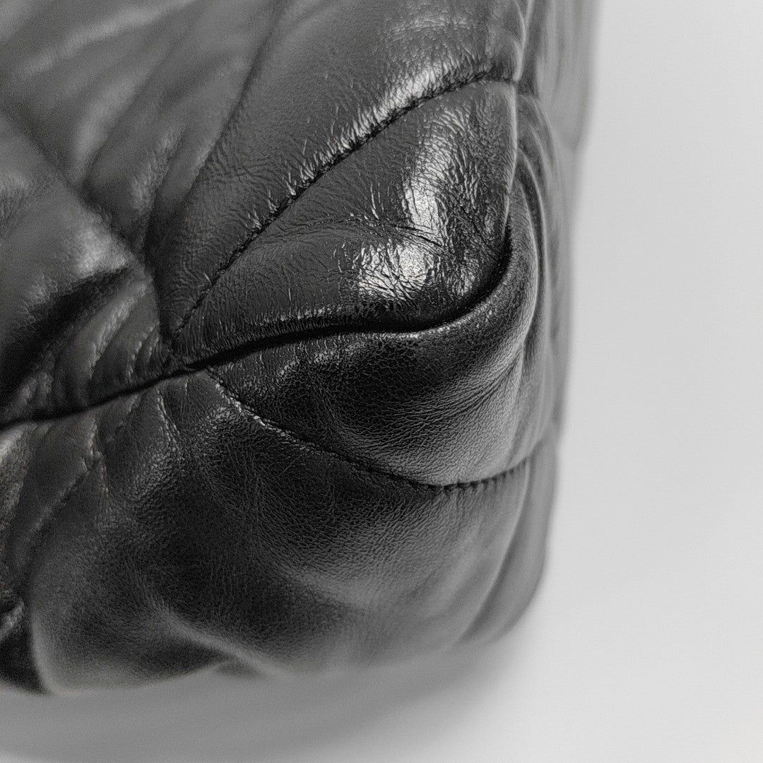 CHANEL 19 Large Quilted Lambskin Black