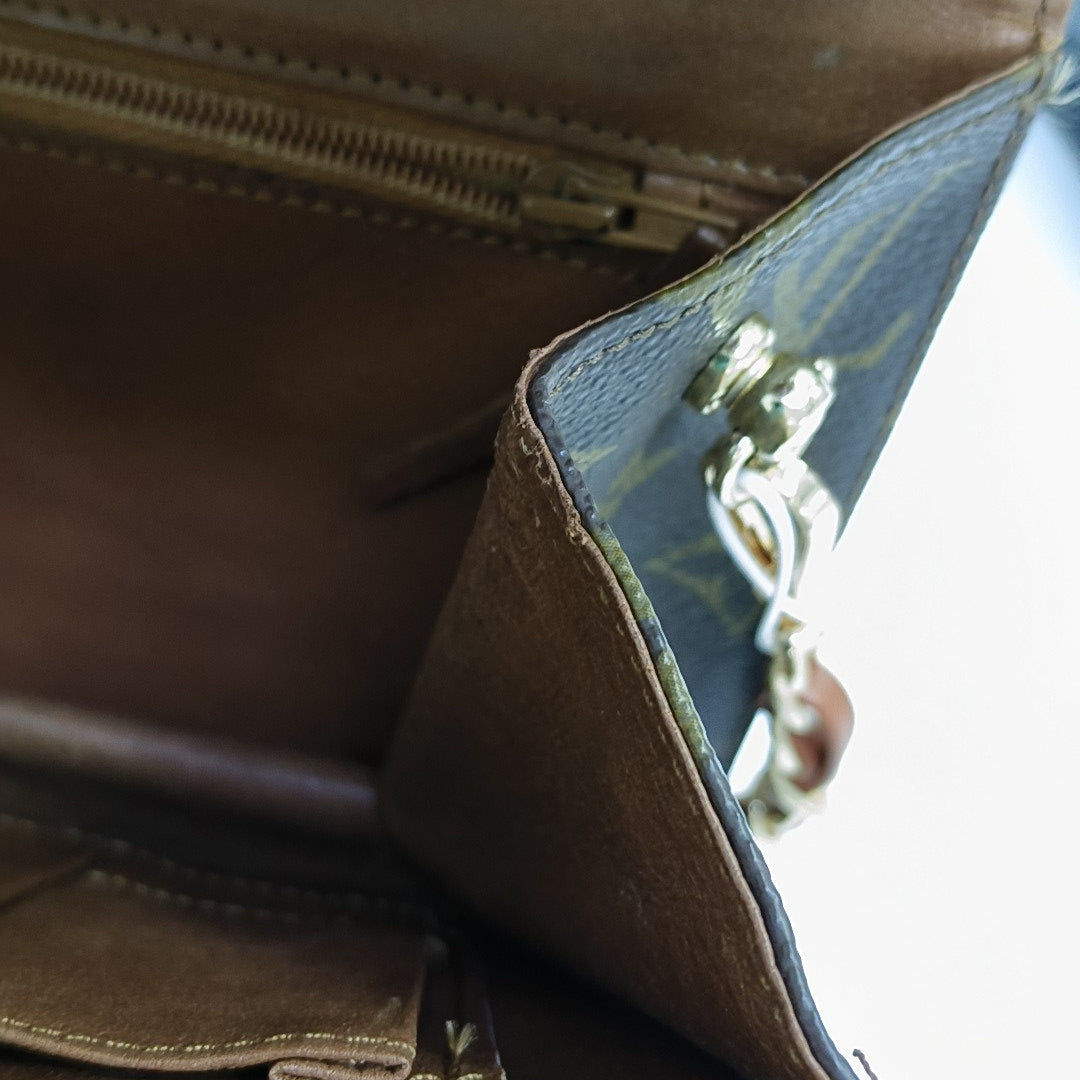 DAME Monogram Coated Canvas Brown
