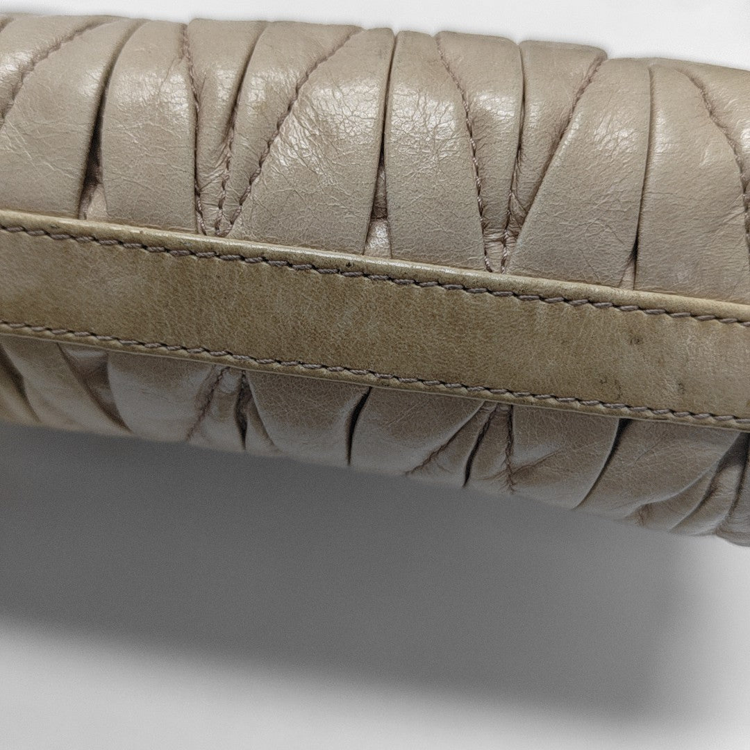 Matelassé Quilted Calfskin Beige