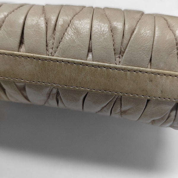 Matelassé Quilted Calfskin Beige
