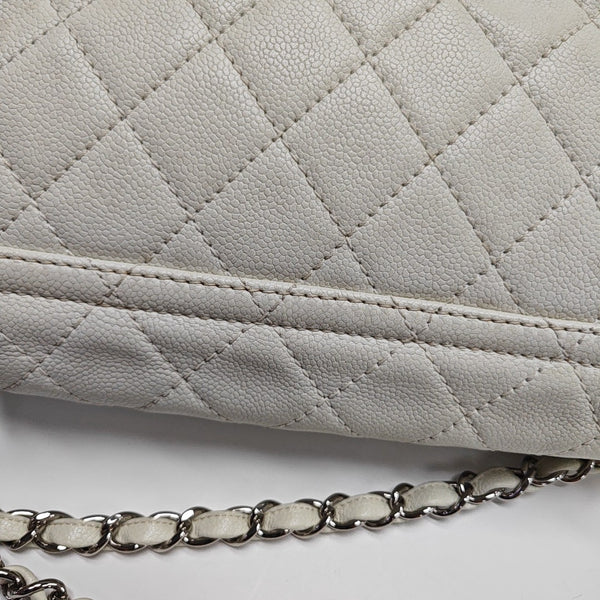 Quilted Grained Calfskin White