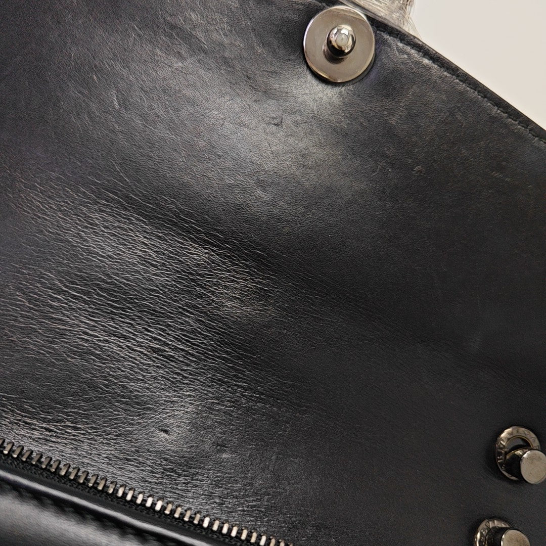 SERPENTI FOREVER Medium Calfskin Black