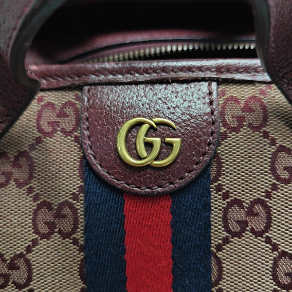 Monogram Canvas Shoulder Bag Red