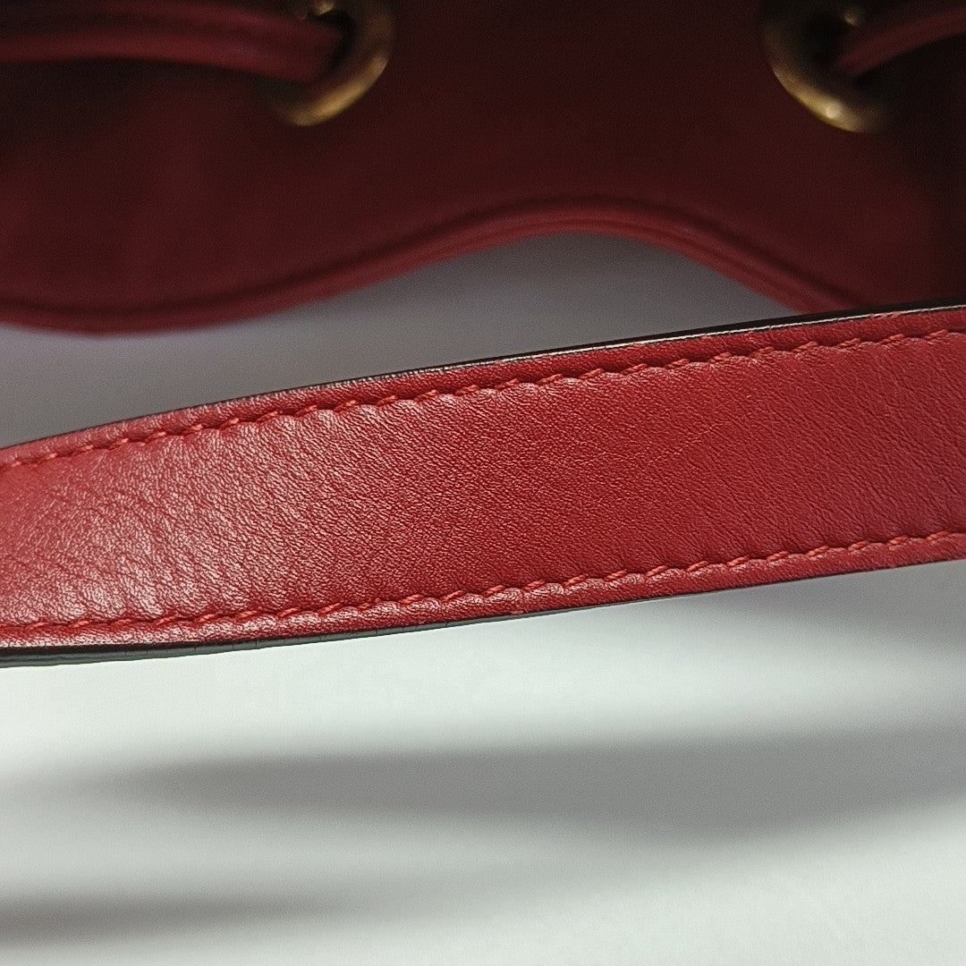 GG Marmont Small Quilted Calfskin Red