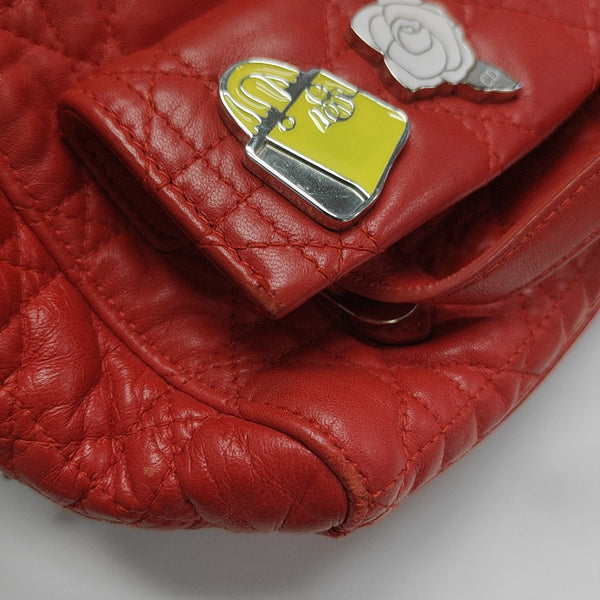 Stardust Cannage Calfskin Red
