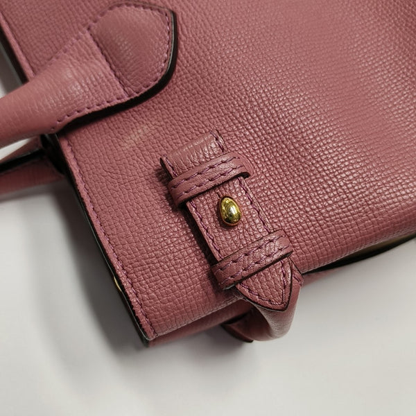 The Banner Medium Calfskin Pink