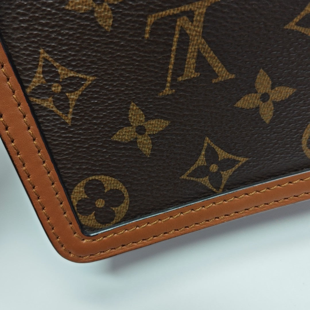 DAUPHINE Mini Monogram Coated Canvas Brown