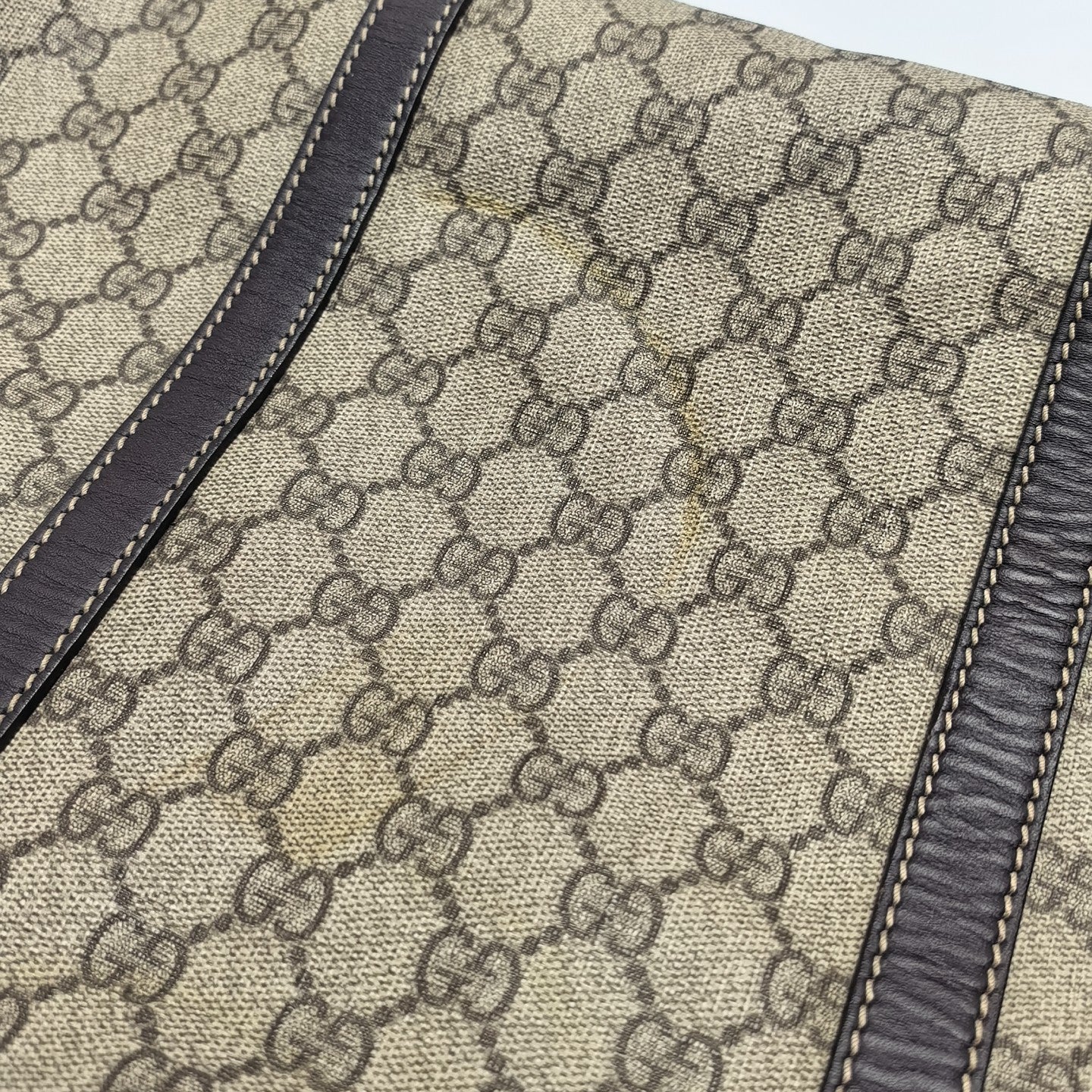 Duffle Monogram Coated Canvas Beige