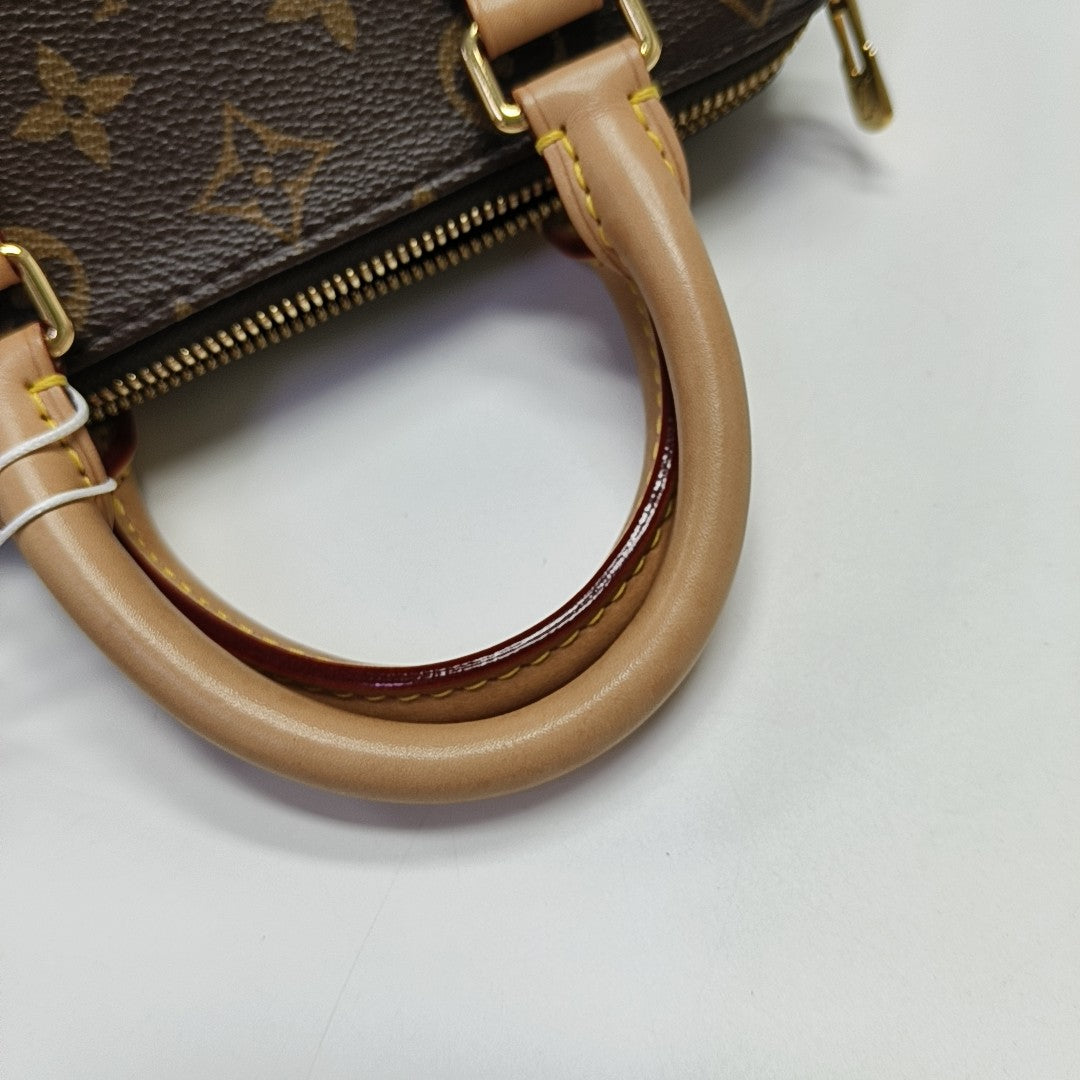SPEEDY 20 Monogram Coated Canvas Brown
