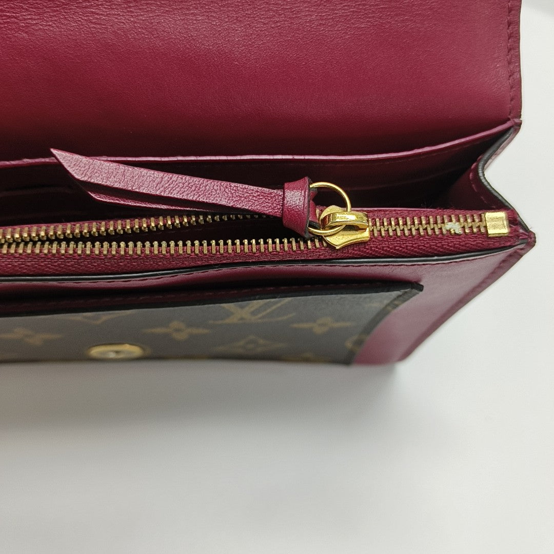 FLORE Monogram Coated Canvas Brown