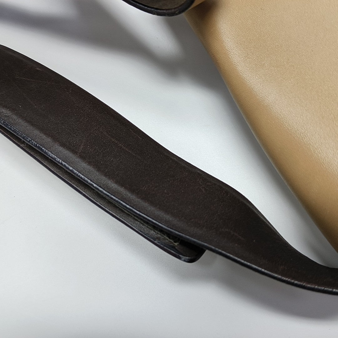 Calfskin Shoulder Bag Beige