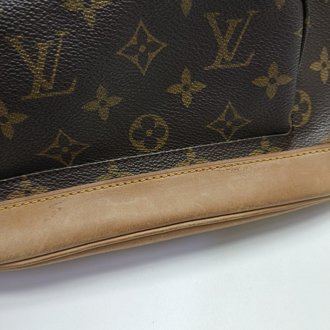 MONTSOURIS MM Monogram Coated Canvas Brown