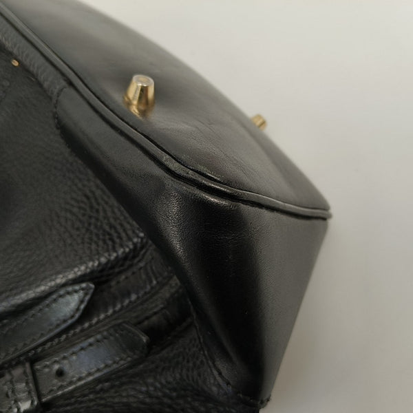 Calfskin Tote Bag Small Black