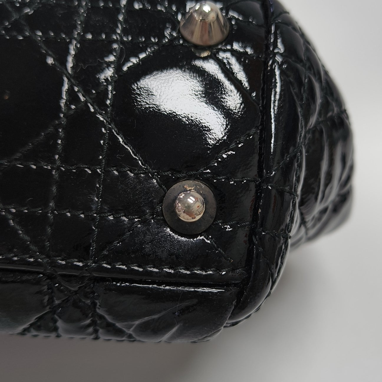 Dior Soft Cannage Patent Leather Black
