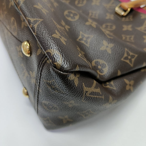 PALLAS MM Monogram Coated Canvas Brown