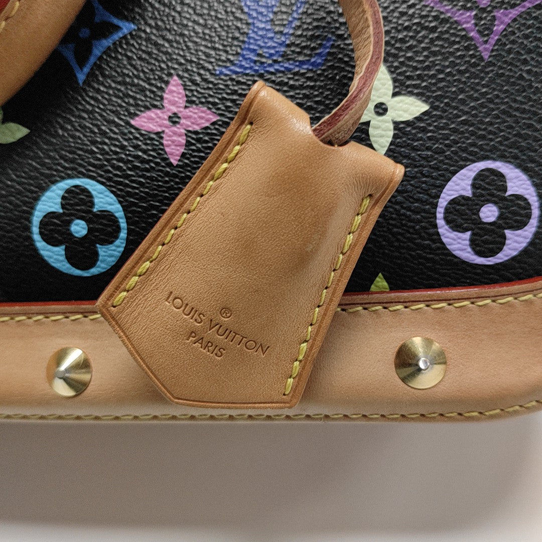 ALMA PM Monogram Coated Canvas Black