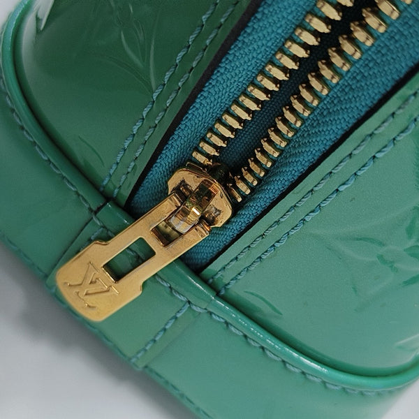 ALMA BB Monogram Patent Leather Green