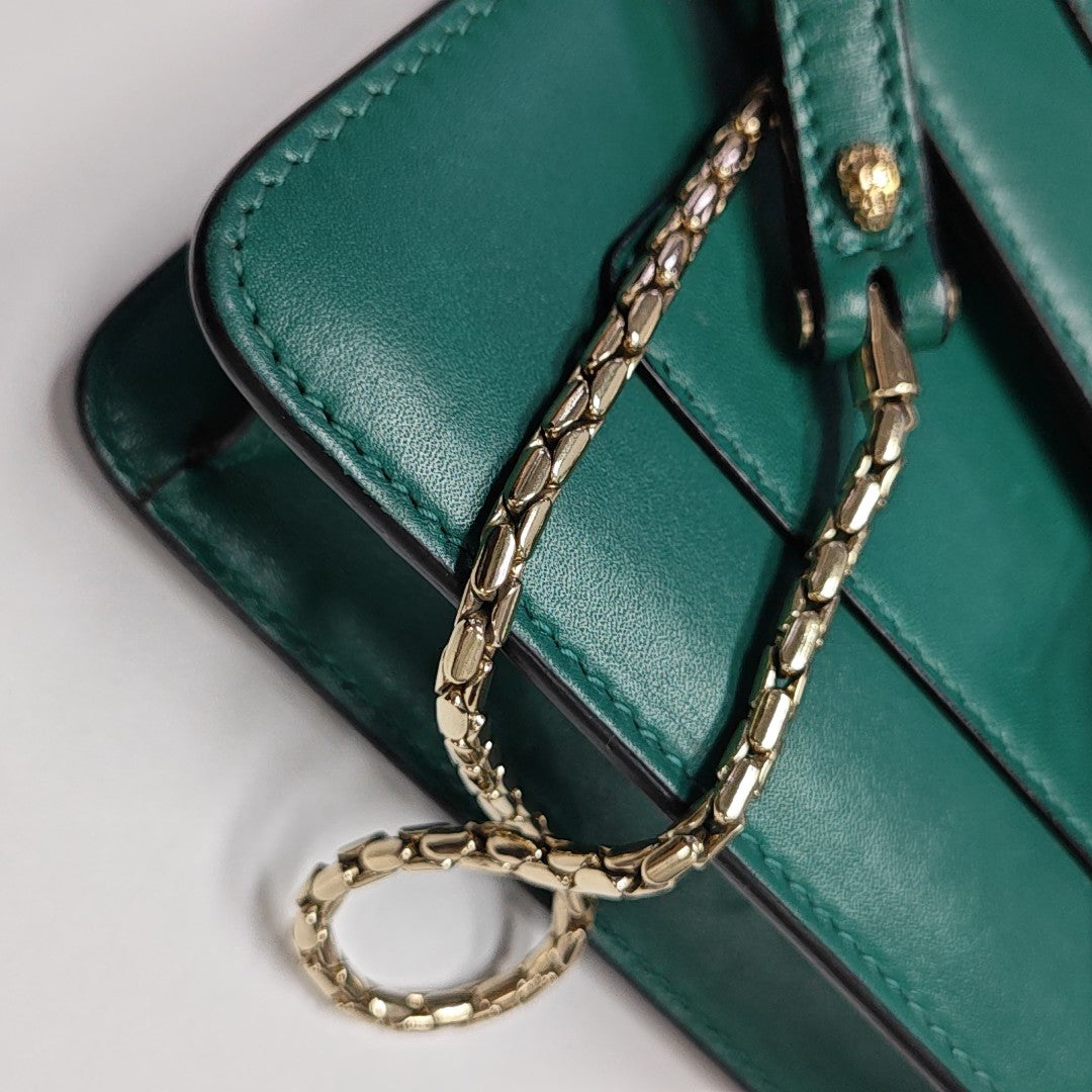 SERPENTI FOREVER Small Calfskin Green