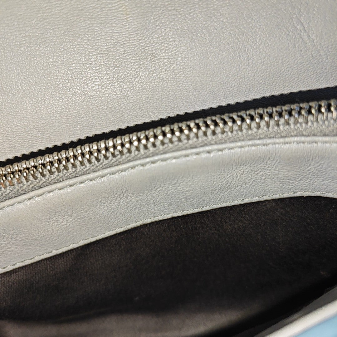 Crystal Quilted Lambskin Blue