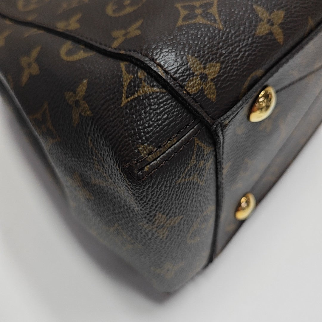 MONTAIGNE Monogram Coated Canvas Brown