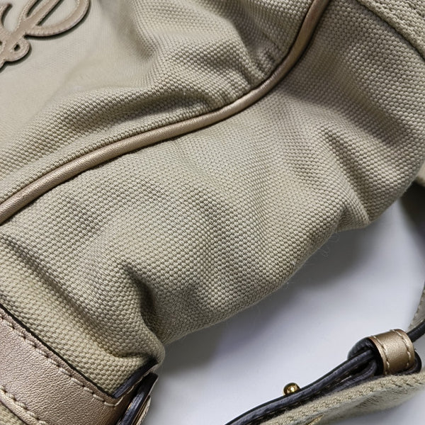 Canvas Shoulder Bag Beige