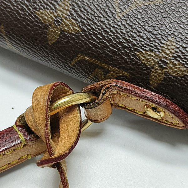 CLUNY MM Monogram Coated Canvas Brown