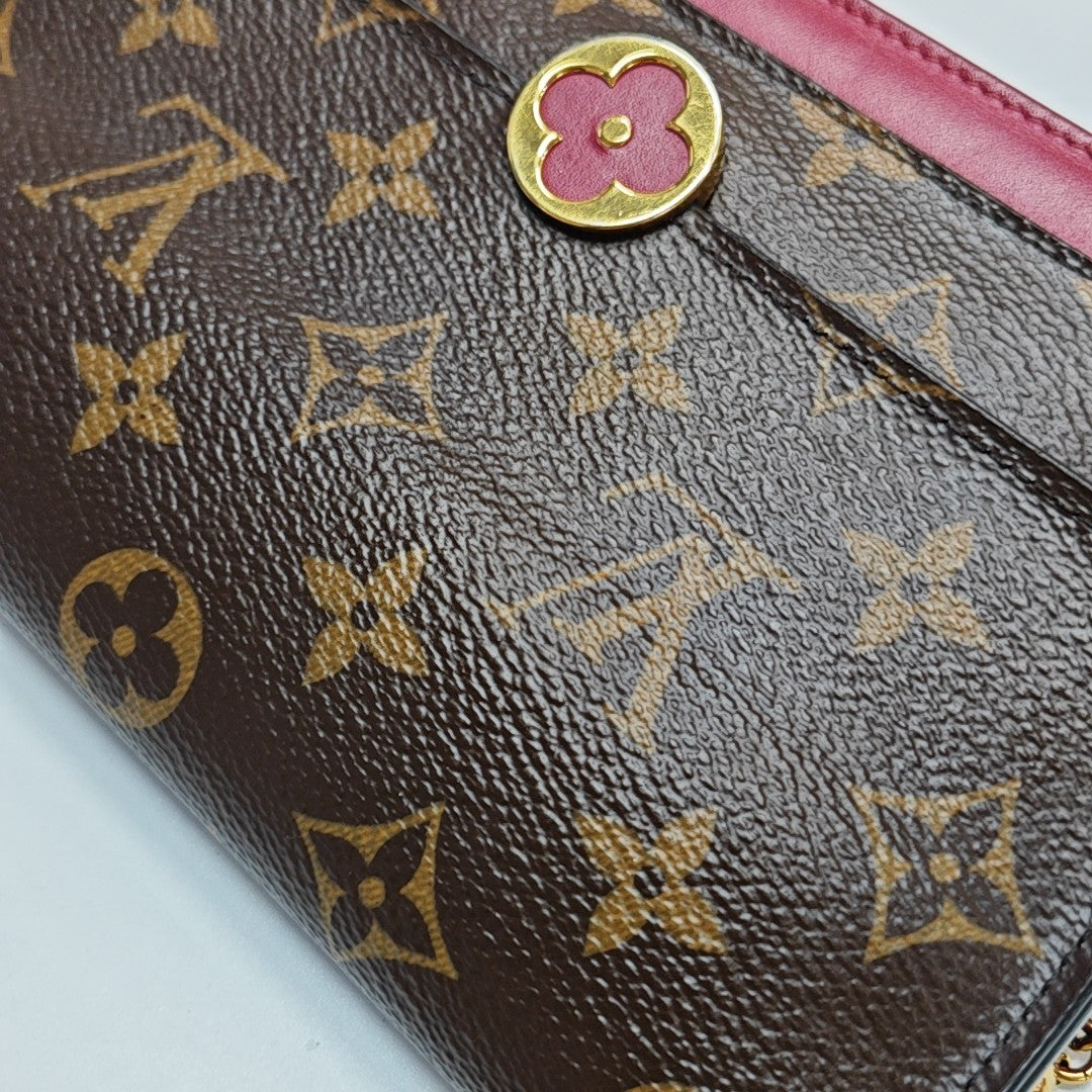 FLORE Monogram Coated Canvas Brown