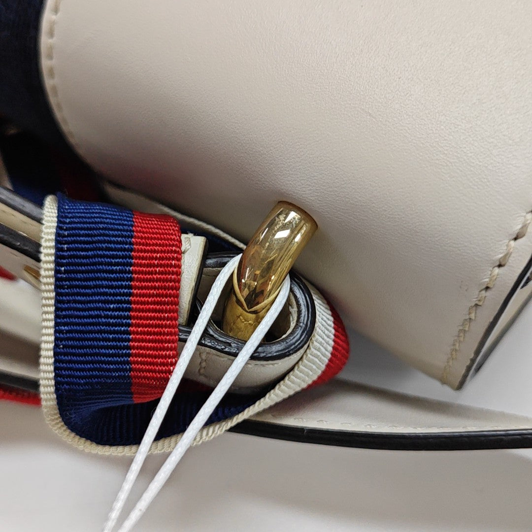 Sylvie Small Calfskin White