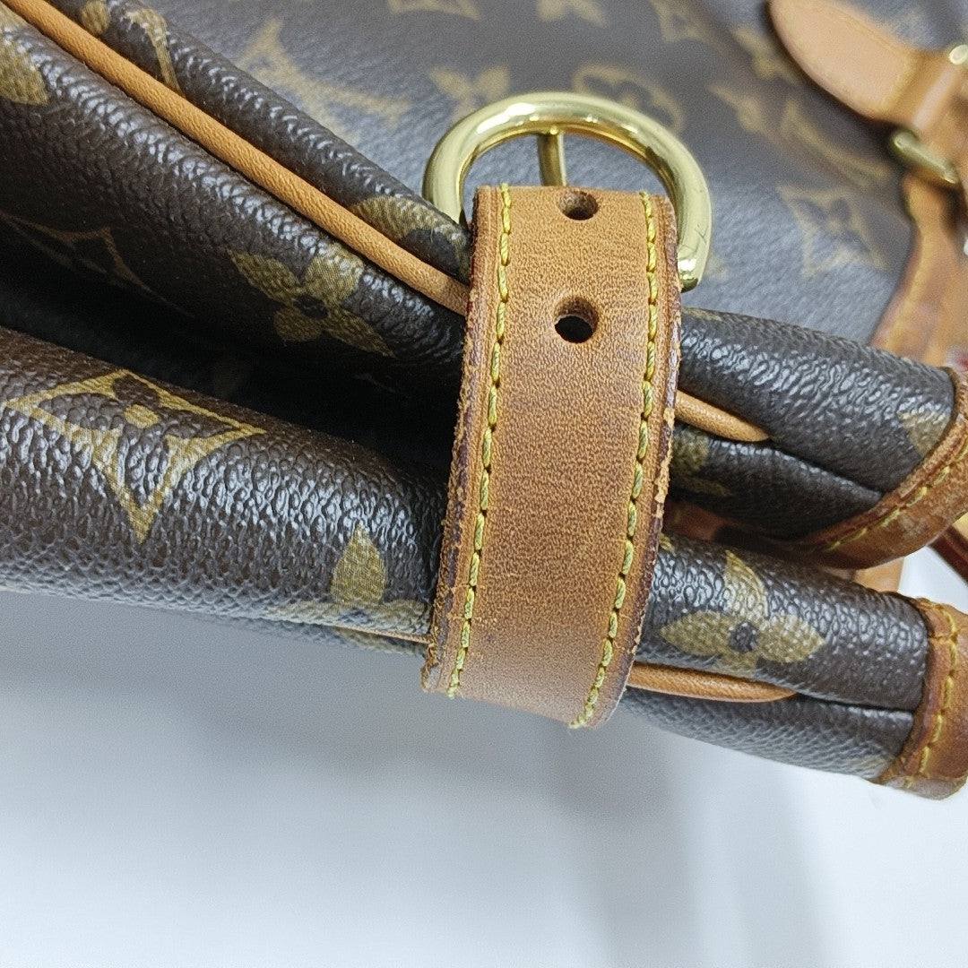 BATIGNOLLES MM Monogram Coated Canvas Brown