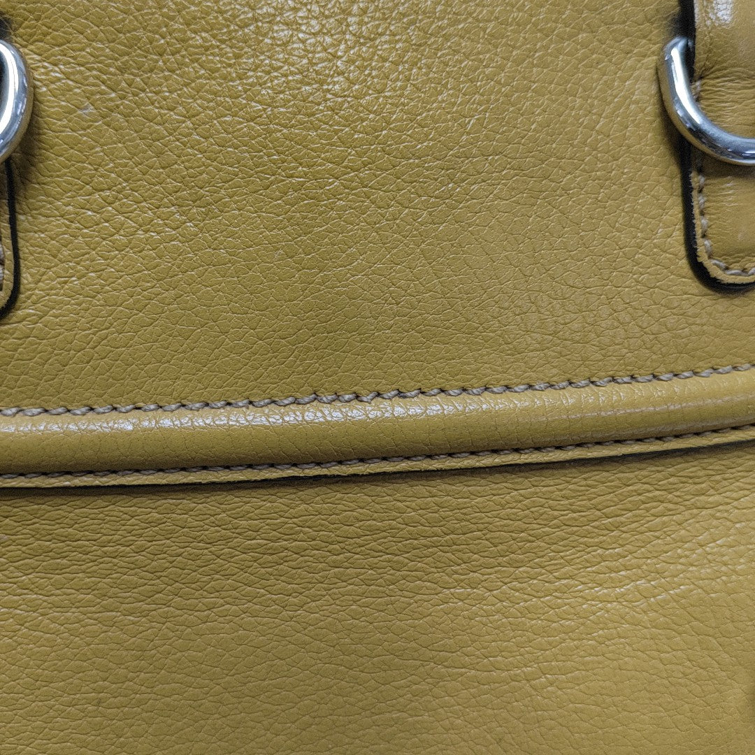Calfskin Shoulder Bag Yellow