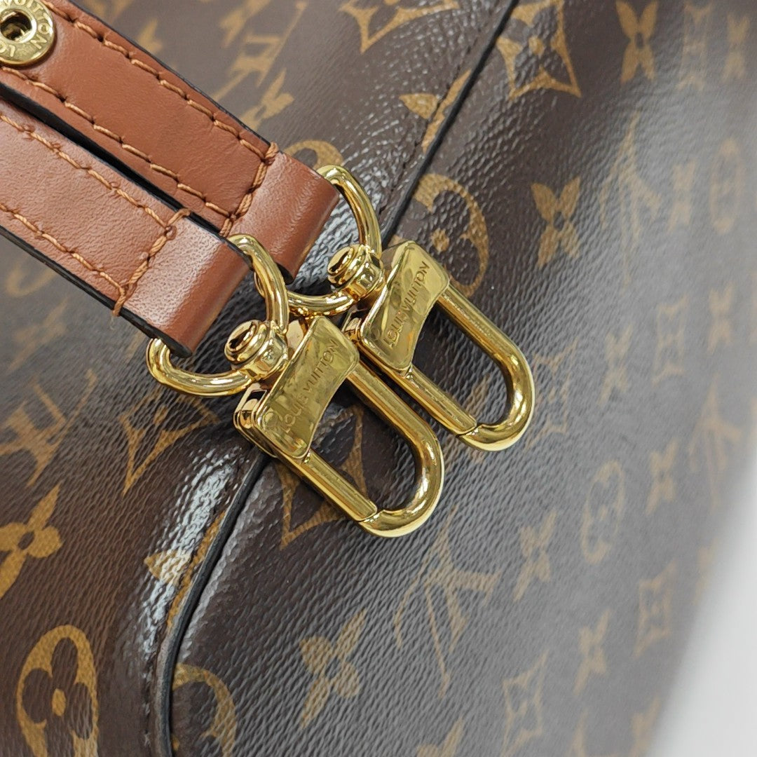 NÉONOÉ MM Monogram Coated Canvas Brown