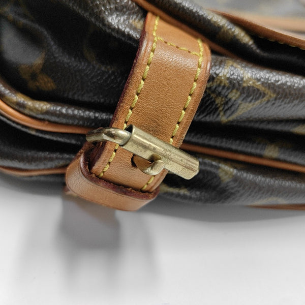SAUMUR 30 Monogram Coated Canvas Brown