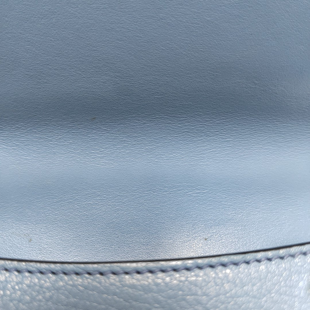 Calfskin Shoulder Bag Blue