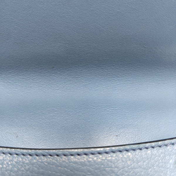 Calfskin Shoulder Bag Blue
