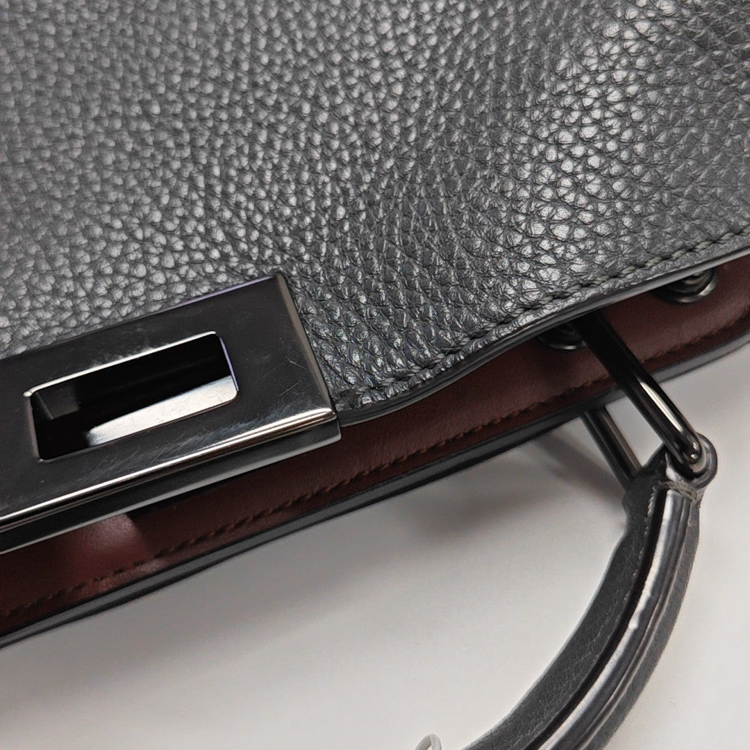 Peekaboo Small Calfskin Gray