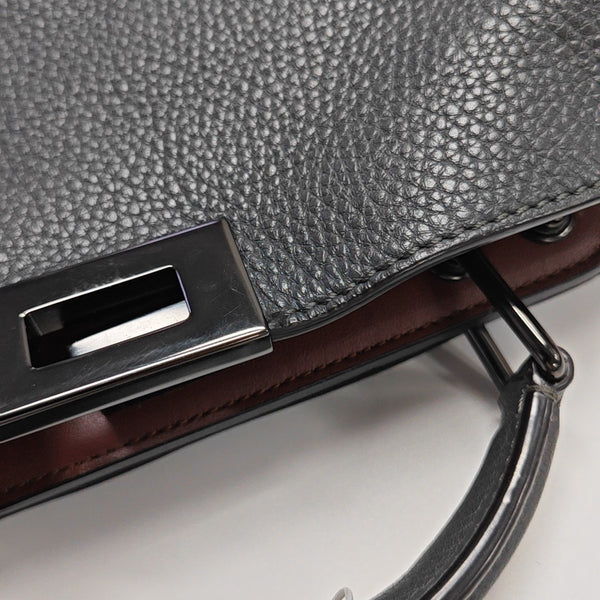 Peekaboo Small Calfskin Gray