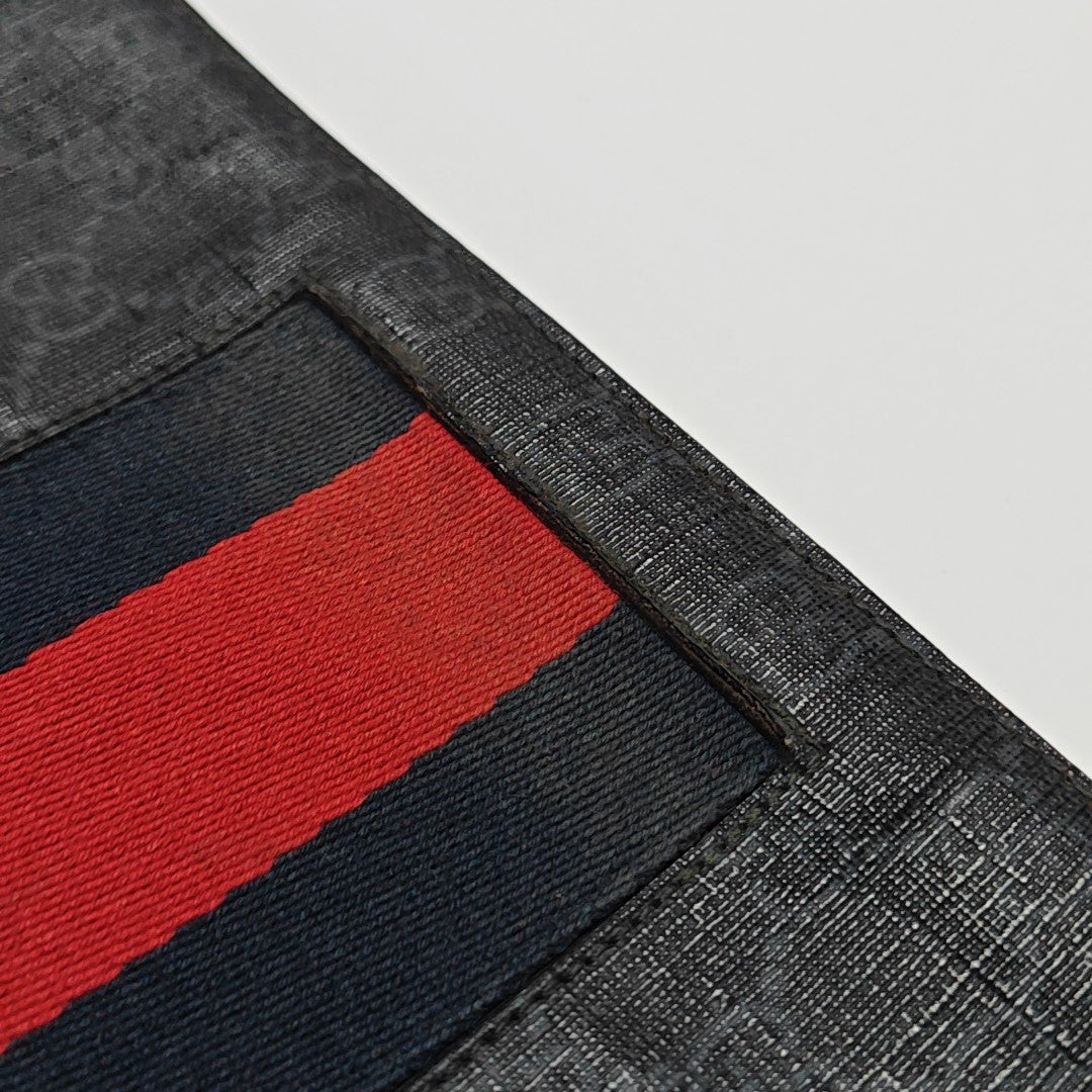 GG Supreme Monogram Coated Canvas Gray