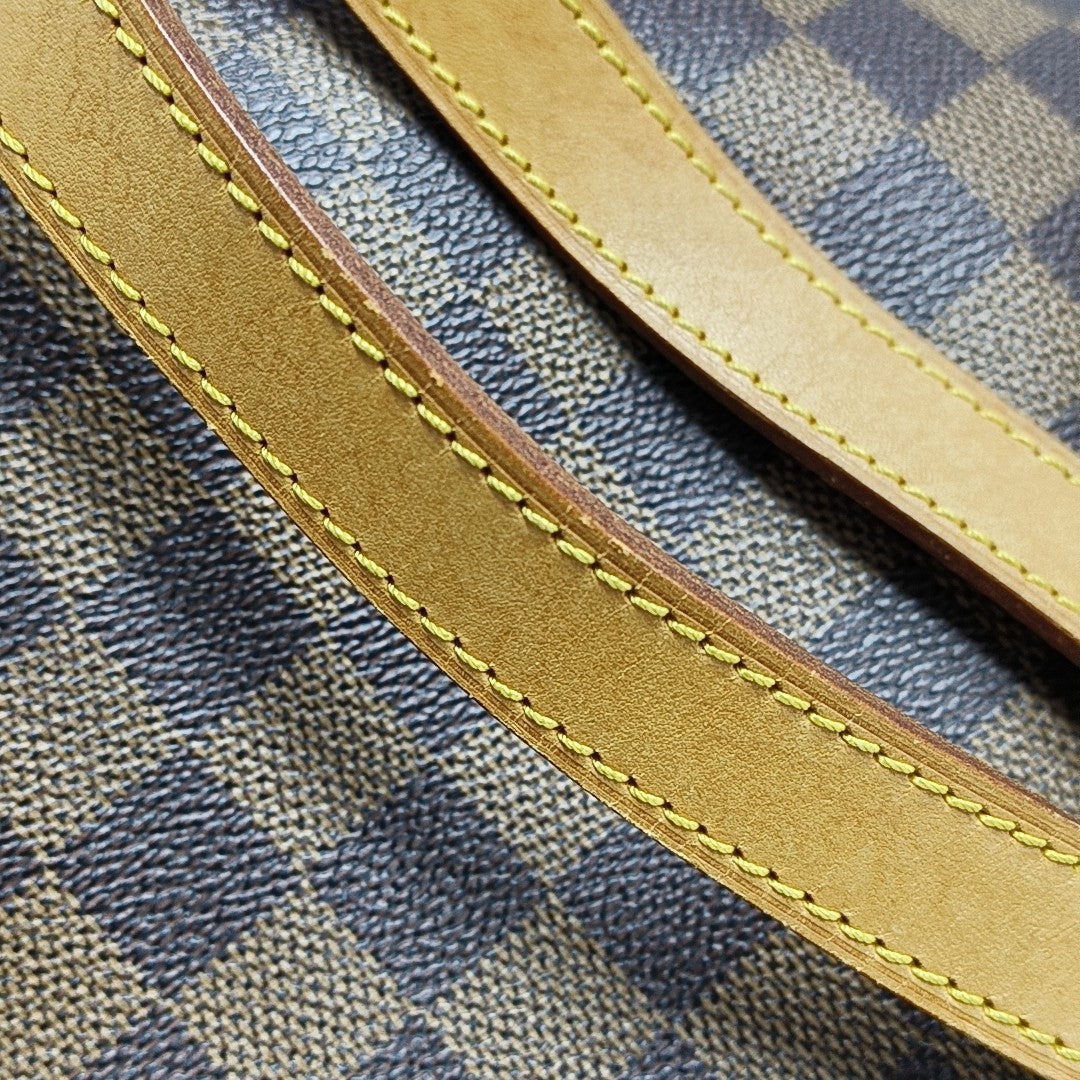 SOHO Damier Ebene Coated Canvas Brown