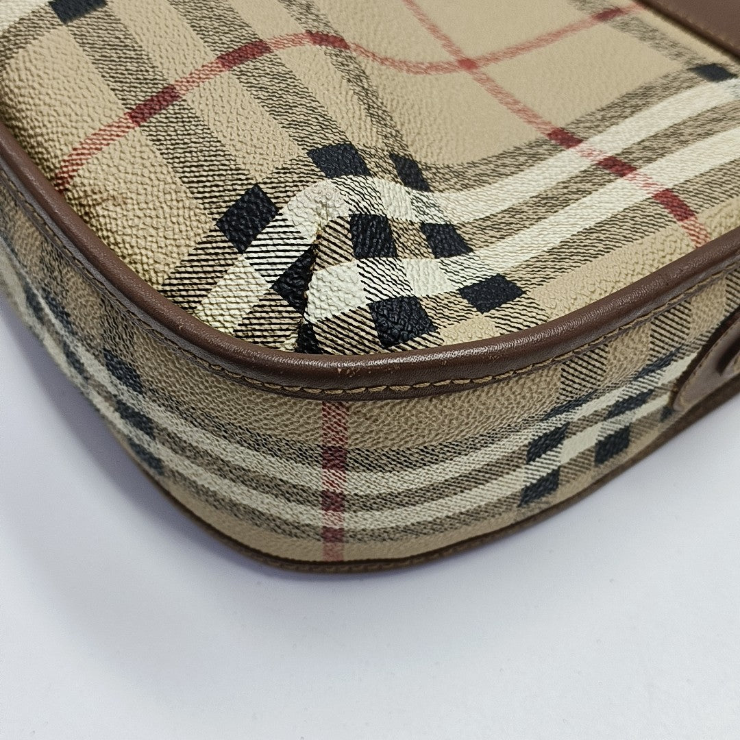 Coated Canvas Shoulder Bag Multicolor