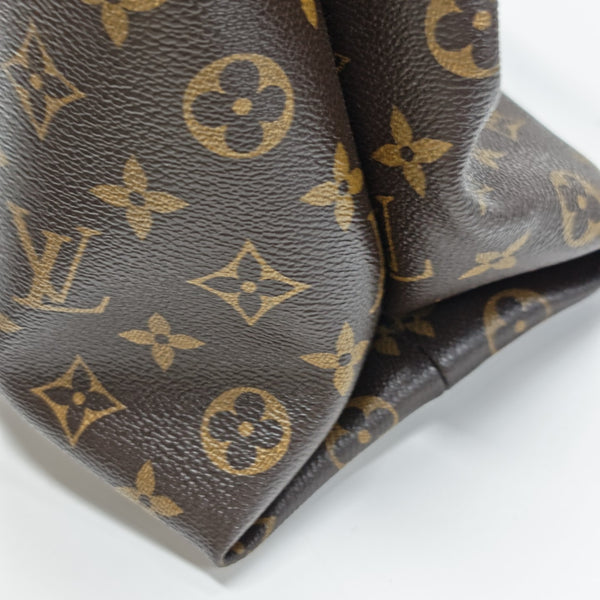 OLYMPE MM Monogram Coated Canvas Brown