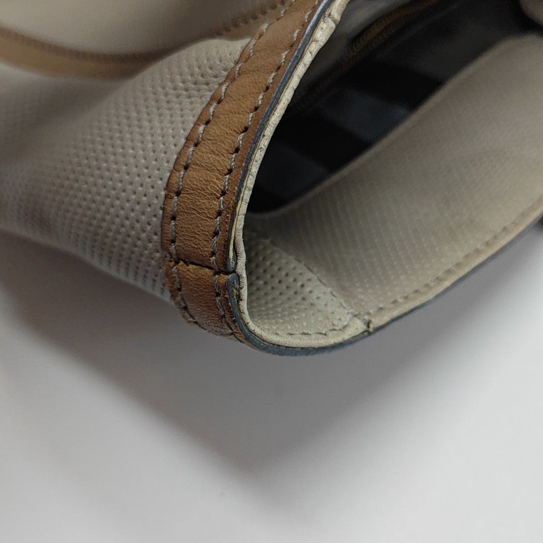 Calfskin Top Handle Bag Gray